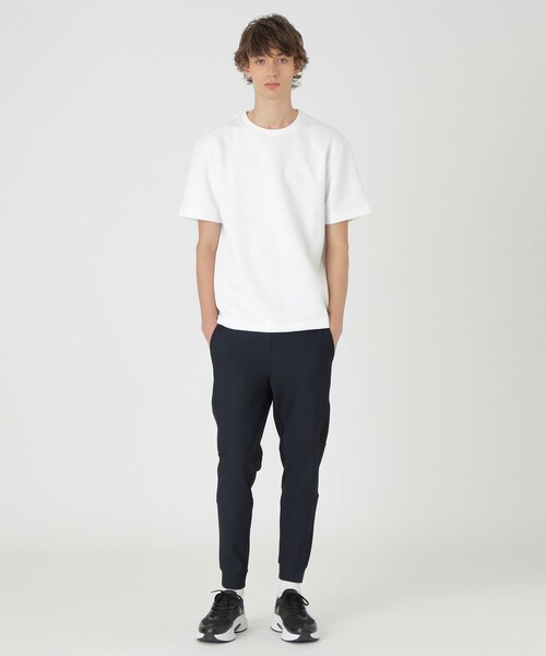 BLACK LABEL CRESTBRIDGE(ブラックレーベル・クレストブリッジ)の「【BLACK lab.】ブリスターロゴジャカードTシャツ(Tシャツ/カットソー・メンズ・オフホワイト/グレー系その他/ブラック・M/L/XL)」の4枚目の写真
