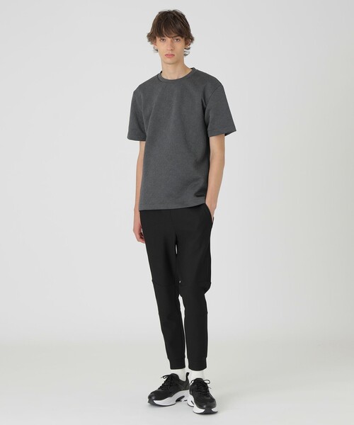 BLACK LABEL CRESTBRIDGE(ブラックレーベル・クレストブリッジ)の「【BLACK lab.】ブリスターロゴジャカードTシャツ(Tシャツ/カットソー・メンズ・オフホワイト/グレー系その他/ブラック・M/L/XL)」の9枚目の写真