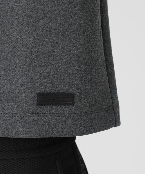 BLACK LABEL CRESTBRIDGE(ブラックレーベル・クレストブリッジ)の「【BLACK lab.】ブリスターロゴジャカードTシャツ(Tシャツ/カットソー・メンズ・オフホワイト/グレー系その他/ブラック・M/L/XL)」の12枚目の写真