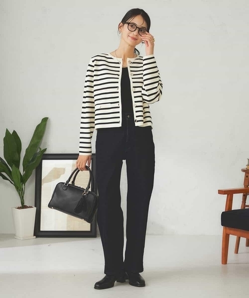 a.v.v（アーヴェヴェ）の「ストレッチデニムストレートパンツ（デニムパンツ・レディース・ブルー/ネイビー/チャコールグレー・38/40/34/36/42）」の12枚目の写真