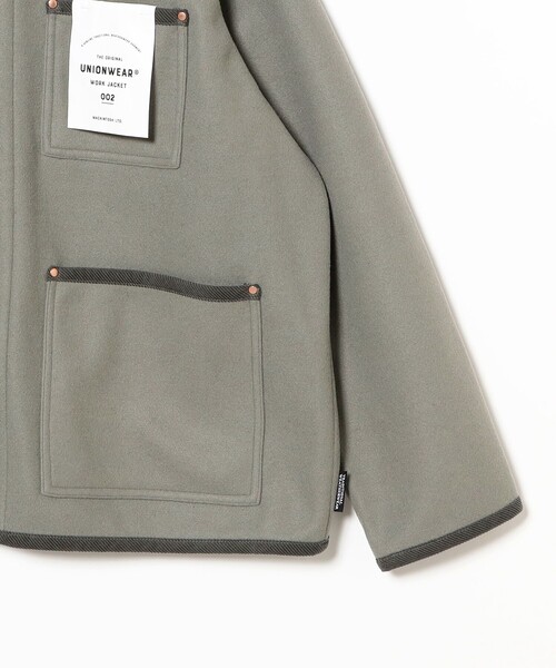 BEAMS F（ビームスエフ）の「Traditional Weatherwear / WORK JACKET 002 ポリエステルウール カバーオール ジャケット（ブルゾン・メンズ・グレー系その他/ブラック/ネイビー・36/38/40）」の17枚目の写真