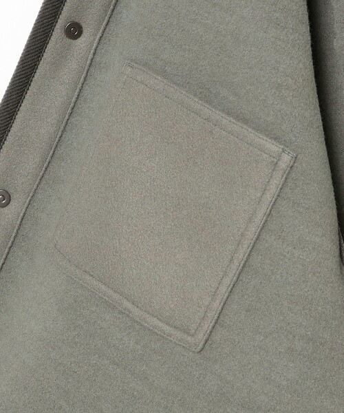 BEAMS F（ビームスエフ）の「Traditional Weatherwear / WORK JACKET 002 ポリエステルウール カバーオール ジャケット（ブルゾン・メンズ・グレー系その他/ブラック/ネイビー・36/38/40）」の13枚目の写真