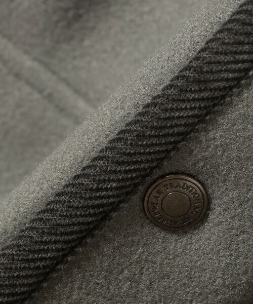 BEAMS F（ビームスエフ）の「Traditional Weatherwear / WORK JACKET 002 ポリエステルウール カバーオール ジャケット（ブルゾン・メンズ・グレー系その他/ブラック/ネイビー・36/38/40）」の10枚目の写真