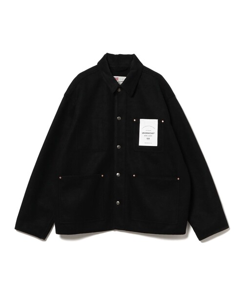 BEAMS F（ビームスエフ）の「Traditional Weatherwear / WORK JACKET 002 ポリエステルウール カバーオール ジャケット（ブルゾン・メンズ・グレー系その他/ブラック/ネイビー・36/38/40）」の12枚目の写真
