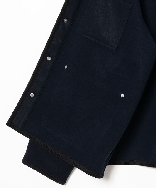 BEAMS F（ビームスエフ）の「Traditional Weatherwear / WORK JACKET 002 ポリエステルウール カバーオール ジャケット（ブルゾン・メンズ・グレー系その他/ブラック/ネイビー・36/38/40）」の7枚目の写真