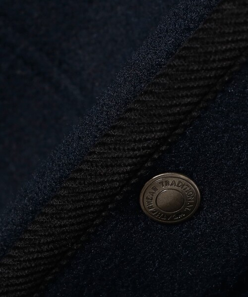 BEAMS F（ビームスエフ）の「Traditional Weatherwear / WORK JACKET 002 ポリエステルウール カバーオール ジャケット（ブルゾン・メンズ・グレー系その他/ブラック/ネイビー・36/38/40）」の9枚目の写真