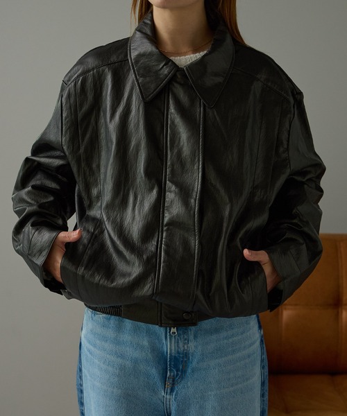 ヴィンテージ ライダースジャケット SAINT LAURENT PARIS】サンローランパリ『ヴィンテージ加工