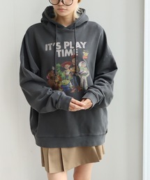 Disney | 【Disneycollection/ディズニーコレクション】ヴィンテージピグメント加工アソートデザイン 裏毛 プルオーバーパーカー(パーカー)