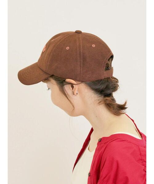 Samansa Mos2(サマンサ モスモス)の「【消臭効果】カレッジロゴ刺繍キャップ(ハット・レディース・ブラウン/ベージュ・F)」の9枚目の写真