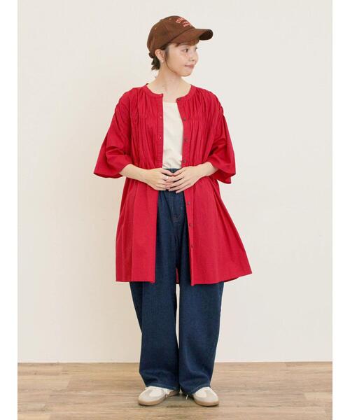 Samansa Mos2(サマンサ モスモス)の「【消臭効果】カレッジロゴ刺繍キャップ(ハット・レディース・ブラウン/ベージュ・F)」の11枚目の写真