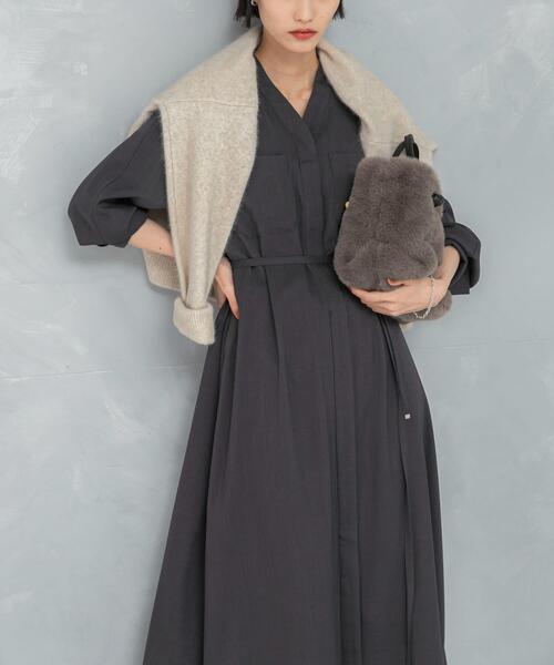 セール】ポケットデザインVネックワンピース（ワンピース）｜URBAN