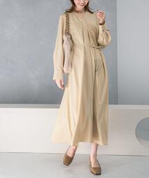 kaene カエン　ワンピースドレス　イエロー　秋冬　アーバンリサーチ　長袖 kaene カエン ワンピースドレス イエロー 秋冬 アーバンリサーチ