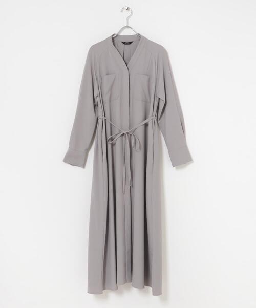 セール】ポケットデザインVネックワンピース（ワンピース）｜URBAN