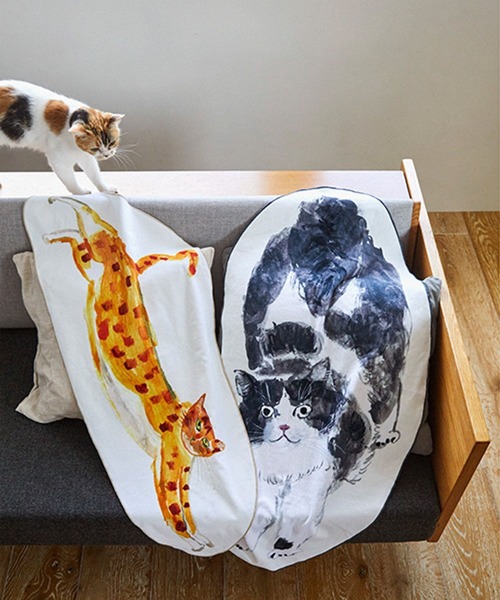セール】シルエットバスタオル[うちの猫博]（タオル）｜studio CLIP