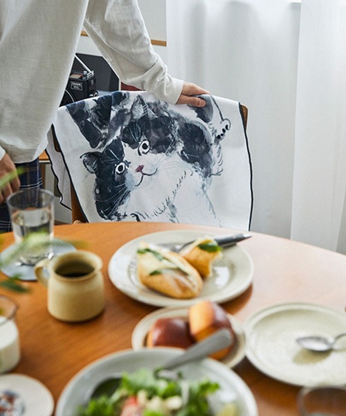 studio CLIP（スタディオクリップ）の「シルエットバスタオル[うちの猫博]（タオル・レディース・その他1/その他4・FREE）」の4枚目の写真