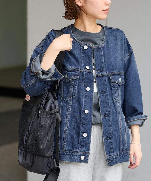 JOURNAL STANDARD relume（ジャーナルスタンダード　レリューム）の「《追加2》デニムジャケット（デニムジャケット・レディース・ブルー/ネイビー・FREE）」の22枚目の写真