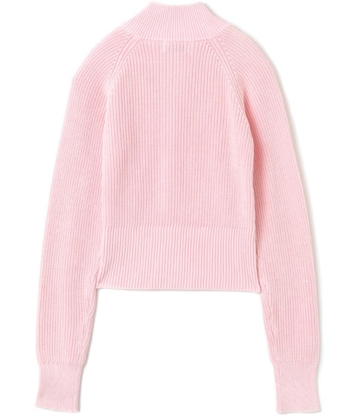 atmos pink（アトモスピンク）の「atmos pink Washed Zip Up Knit / アトモス ピンク ウォッシュ ジップアップ ニット（ニット/セーター・レディース・ピンク/チャコール・FREE）」の8枚目の写真