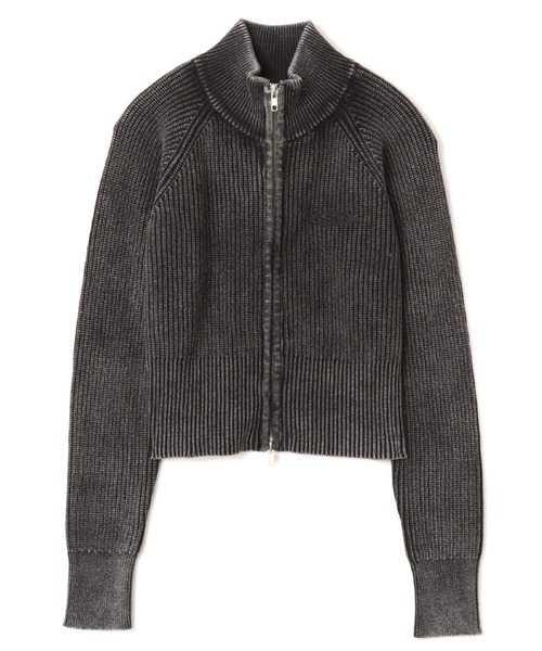 atmos pink（アトモスピンク）の「atmos pink Washed Zip Up Knit / アトモス ピンク ウォッシュ ジップアップ ニット（ニット/セーター・レディース・ピンク/チャコール・FREE）」の12枚目の写真