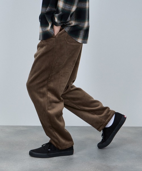 NAVY(ネイビー)の「【NAVY / ネイビー】カットコール裏フリースパンツ(その他パンツ・メンズ・ブラック/ブラウン/グレー・XL/L/M)」の3枚目の写真