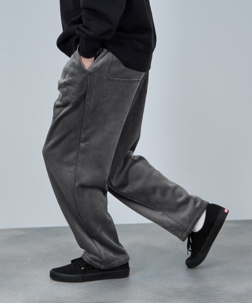 NAVY(ネイビー)の「【NAVY / ネイビー】カットコール裏フリースパンツ(その他パンツ・メンズ・ブラック/ブラウン/グレー・XL/L/M)」の2枚目の写真