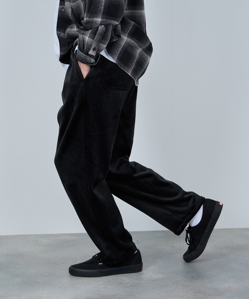NAVY(ネイビー)の「【NAVY / ネイビー】カットコール裏フリースパンツ(その他パンツ・メンズ・ブラック/ブラウン/グレー・XL/L/M)」の1枚目の写真