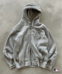 セール】PERUSHU刺繍ロゴルーズハーフジップ（スウェット