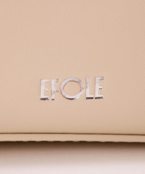 EFOLE（エフォル）の「【ZOZO限定】Flap wide shoulder/フラップワイドショルダー（ショルダーバッグ・レディース・ブラック/オフホワイト・FREE）」の11枚目の写真