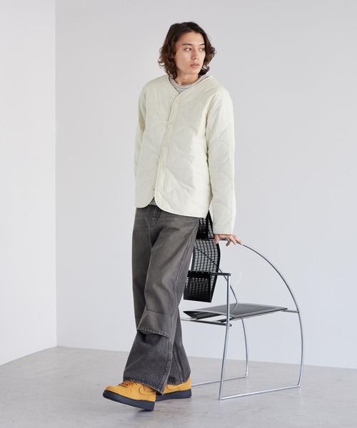 NIKE（ナイキ）の「ナイキ スポーツウェア メンズ パデッド ジャケット / Nike Sportswear Men's Padded Jacket IM9354-229 Light Khaki（ノーカラージャケット・メンズ・ブラウン系その他2・M/L/XL/2XL/S）」の5枚目の写真