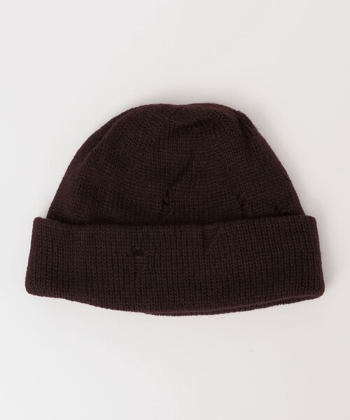 SUBLIME(サブライム)の「SUBLIME: BROKEN WHOOL.G WT(ニットキャップ/ビーニー・メンズ・ブラウン/レッド/ダークグレー/ブラック・ONE SIZE)」の1枚目の写真
