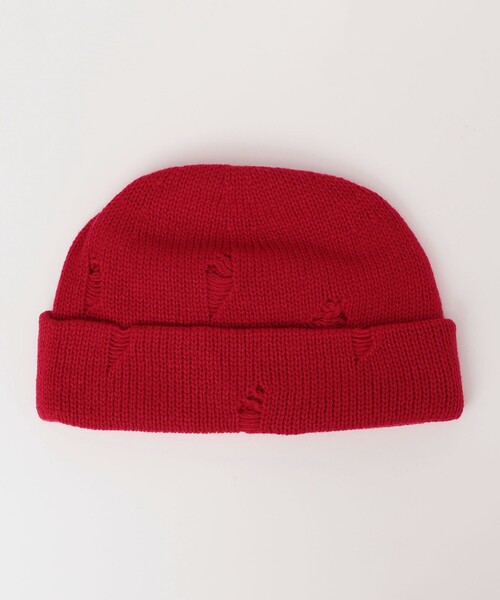 SUBLIME(サブライム)の「SUBLIME: BROKEN WHOOL.G WT(ニットキャップ/ビーニー・メンズ・ブラウン/レッド/ダークグレー/ブラック・ONE SIZE)」の4枚目の写真