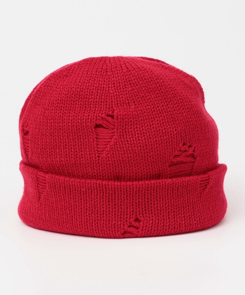 SUBLIME(サブライム)の「SUBLIME: BROKEN WHOOL.G WT(ニットキャップ/ビーニー・メンズ・ブラウン/レッド/ダークグレー/ブラック・ONE SIZE)」の6枚目の写真