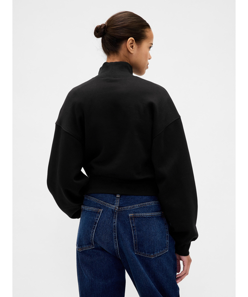 セール】NAPロゴ モックネック クロップド スウェットシャツ