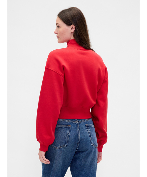 GAP（ギャップ）の「NAPロゴ モックネック クロップド スウェットシャツ（スウェット・レディース・レッド/グレー/ブラック・XS/S/M/L/XL/XXS）」の6枚目の写真