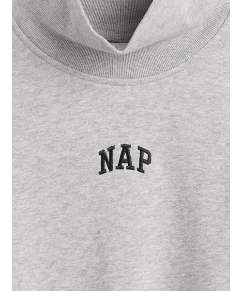 セール】NAPロゴ モックネック クロップド スウェットシャツ