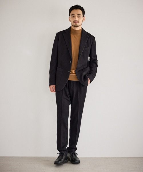JUN STANDARD PICKS(ジュンスタンダードピックス)の「ウールミックスジャージースラックス/セットアップ対応(スラックス・メンズ・ブラック・LL/L/M/S)」の8枚目の写真