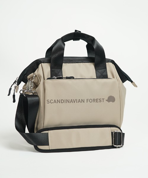 SCANDINAVIAN FOREST(スカンジナビアン・フォレスト)の「がばっとひらくショルダー<撥水加工>(ショルダーバッグ・レディース・チャコールグレー/ネイビー/ベージュ/グリーン/ピンク/ブラック・FREE)」の3枚目の写真