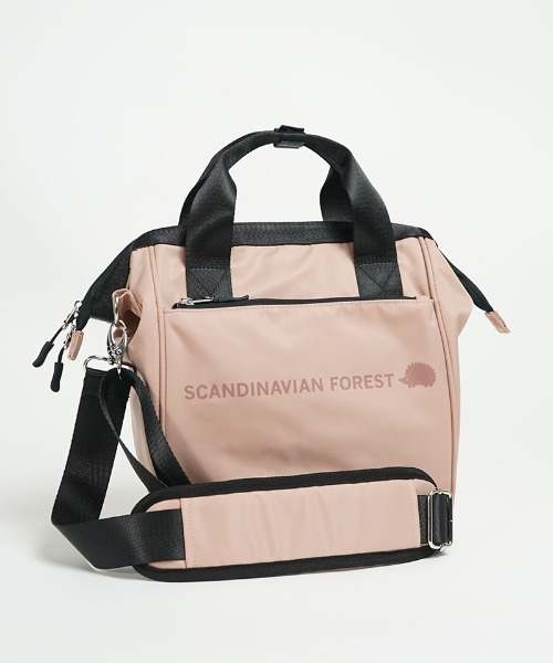 SCANDINAVIAN FOREST(スカンジナビアン・フォレスト)の「がばっとひらくショルダー<撥水加工>(ショルダーバッグ・レディース・チャコールグレー/ネイビー/ベージュ/グリーン/ピンク/ブラック・FREE)」の6枚目の写真