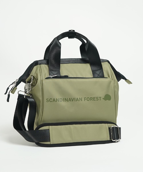 SCANDINAVIAN FOREST(スカンジナビアン・フォレスト)の「がばっとひらくショルダー<撥水加工>(ショルダーバッグ・レディース・チャコールグレー/ネイビー/ベージュ/グリーン/ピンク/ブラック・FREE)」の4枚目の写真