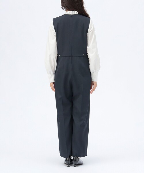 BEAMS HEART（ビームスハート）の「【セレモニー・ハレの日】Vネック コンビネゾン（つなぎ/オールインワン・レディース・ブラウン系その他2/ネイビー・SMALL/MEDIUM）」の11枚目の写真