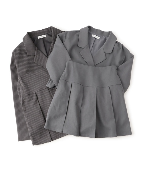 お値下げ中❗️REMAKE LIKE JACKET TOP 【gray】S セット お値下げ中❗️REMAKE LIKE JACKET TOP 【gray】S セット