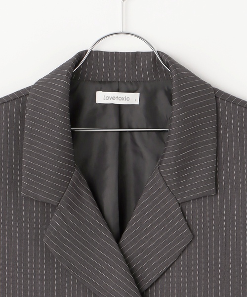 Lovetoxic ブレザーセットアップ ラブトキシック Lovetoxic ジャケットSETUP （グレー） -ファッション