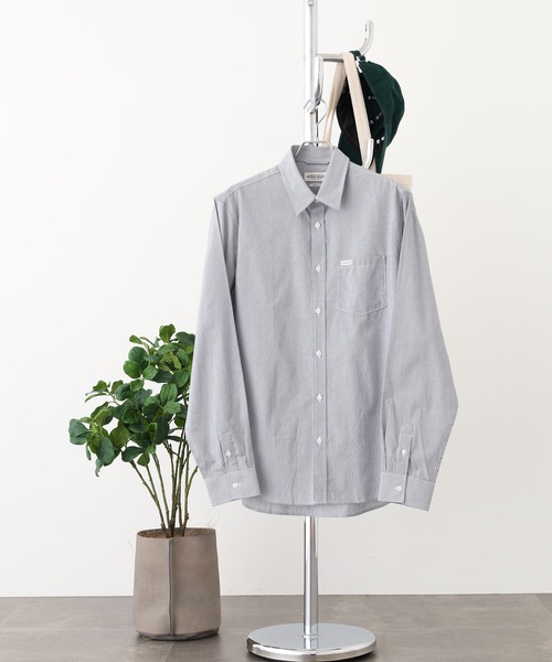 GUESS JEANS GJ LS REG POCKET SHIRT ゲス ストライプシングルポケット