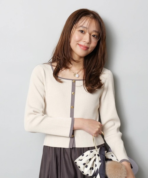 スクエアカーデドッキングワンピース（ワンピース）｜JUSGLITTY