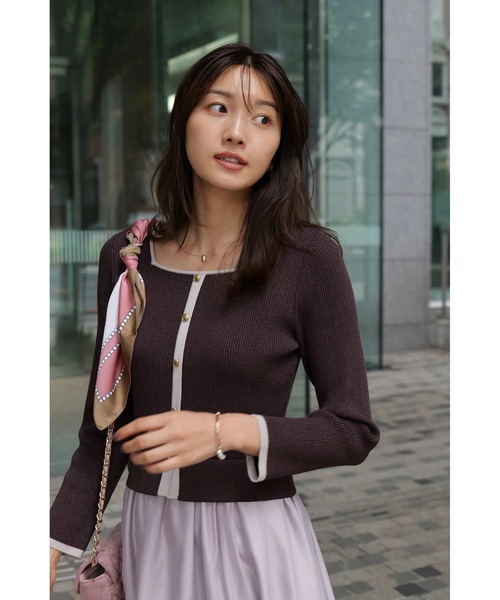 スクエアカーデドッキングワンピース（ワンピース）｜JUSGLITTY