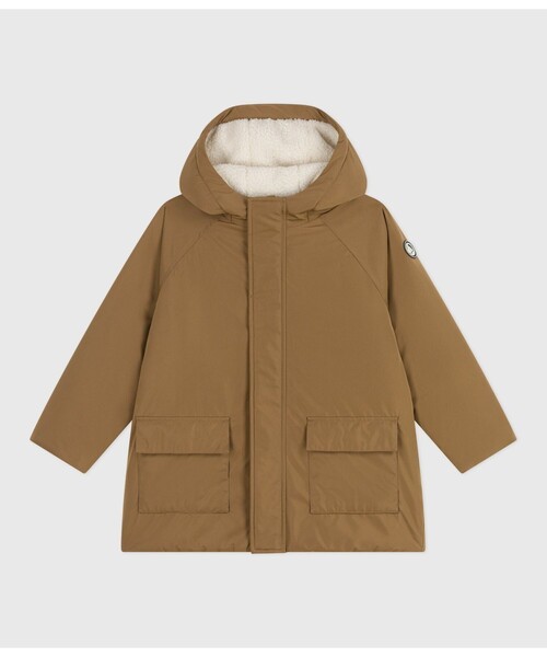 PETIT BATEAU（プチバトー）の「フード付きジャケット（ダウンジャケット/コート・キッズ・ブラウン/ネイビー・6YEAR/8YEAR/10YEAR/12YEAR）」の9枚目の写真