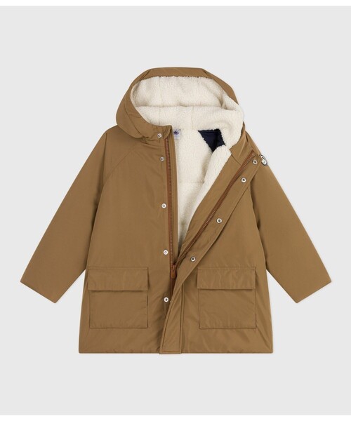 PETIT BATEAU（プチバトー）の「フード付きジャケット（ダウンジャケット/コート・キッズ・ブラウン/ネイビー・6YEAR/8YEAR/10YEAR/12YEAR）」の10枚目の写真