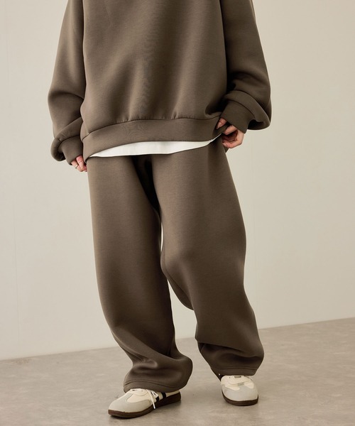 NAVY（ネイビー）の「nAvy ポンチワイドパンツ（スウェットパンツ・メンズ・グレー/ブラウン/ブラック・M/S/XL/L）」の11枚目の写真