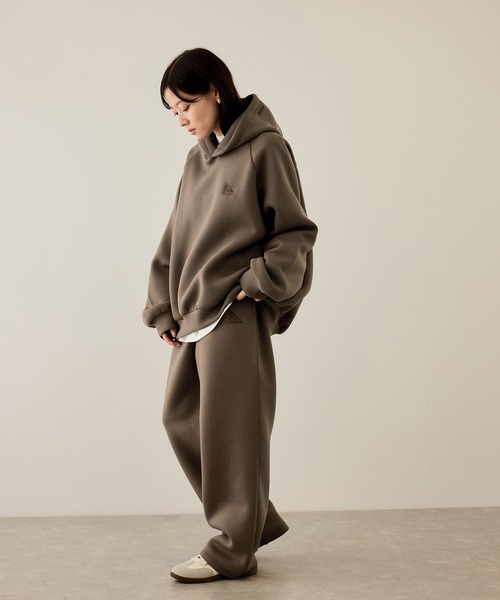 NAVY（ネイビー）の「nAvy ポンチワイドパンツ（スウェットパンツ・メンズ・グレー/ブラウン/ブラック・M/S/XL/L）」の14枚目の写真