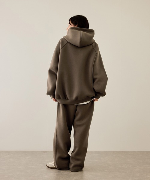 NAVY（ネイビー）の「nAvy ポンチワイドパンツ（スウェットパンツ・メンズ・グレー/ブラウン/ブラック・M/S/XL/L）」の15枚目の写真