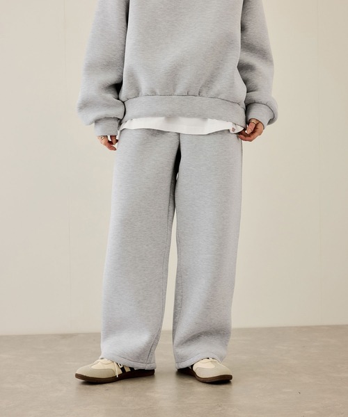 NAVY（ネイビー）の「nAvy ポンチワイドパンツ（スウェットパンツ・メンズ・グレー/ブラウン/ブラック・M/S/XL/L）」の16枚目の写真